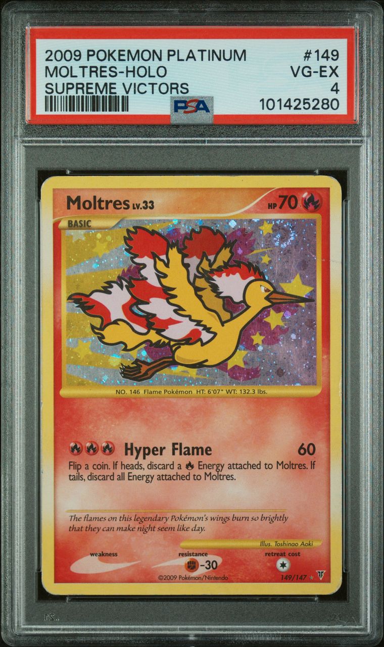 Moltres - 149/147 - Secret Rare - PSA 4